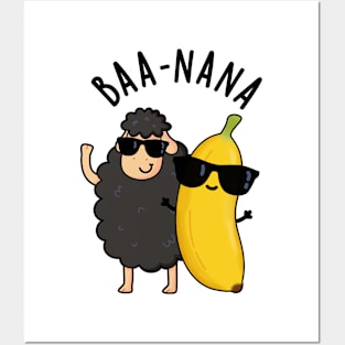 Baa-nana Funny Banana Puns Posters and Art